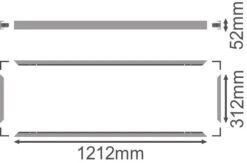 Ledvance PANEL PERFORMANCE Rahmen Für Aufbaumontage Von Panel-Leuchten 1200x300 5 Ledvance PANEL PERFORMANCE Rahmen Für Aufbaumontage Von Panel-Leuchten 1200x300 -Laden Für Heimbeleuchtung b48103b31fbbae6973b8467d2998d2e311a178ec
