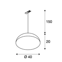 SLV 143930 FORCHINI M40 1Phasen-Pendelleuchte, E27, Ohne Leuchtmittel -Laden Für Heimbeleuchtung b9a34baad3d6a7e37acfd3fbc9812af06cb11f1f