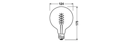 Ledvance 4058075761254 Vintage 1906® LED GLOBE 125, 320 °, 7,8 W, 818, 360 Lm, E27, Dimmbar 4 Ledvance 4058075761254 Vintage 1906® LED GLOBE 125, 320 °, 7,8 W, 818, 360 Lm, E27, Dimmbar – Bild 2