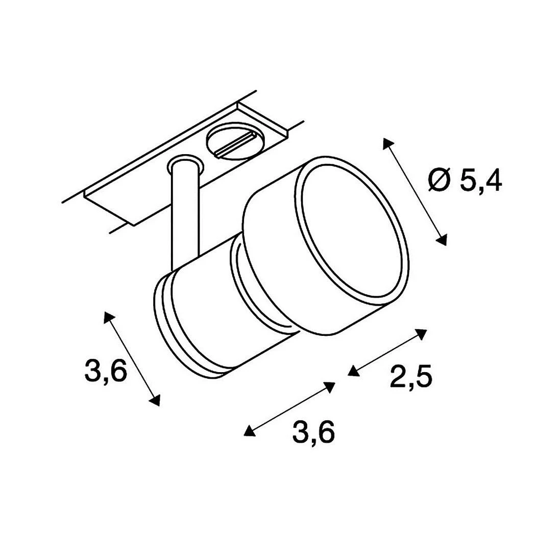 SLV 143390 PURI 1Phasen-HV-Strahler, GU10, Ohne Leuchtmittel 5 SLV 143390 PURI 1Phasen-HV-Strahler, GU10, Ohne Leuchtmittel – Bild 3