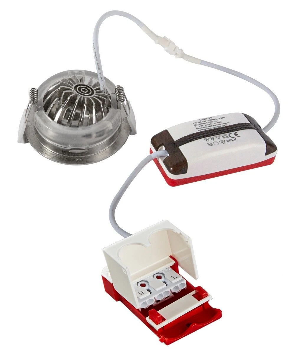 Heitronic 500954 LED Einbaustrahler DL6809 Nickel Matt Rund 24°, Dimm. 4 Heitronic 500954 LED Einbaustrahler DL6809 Nickel Matt Rund 24°, Dimm. – Bild 2