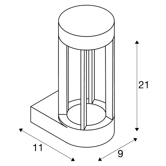 SLV 231807 SLOTS WALL, Outdoor Wandleuchte, LED, 3000K, 6,3 W 4 SLV 231807 SLOTS WALL, Outdoor Wandleuchte, LED, 3000K, 6,3 W – Bild 2