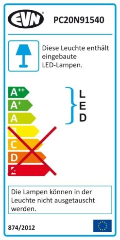 EVN PC20N91540 LED Deckeneinbauleuchte Rund, Schwenkbar, 8,4W, 4000K, 1060lm -Laden Für Heimbeleuchtung c44ad5c0738779ae5f761366f46863267fbd32cd