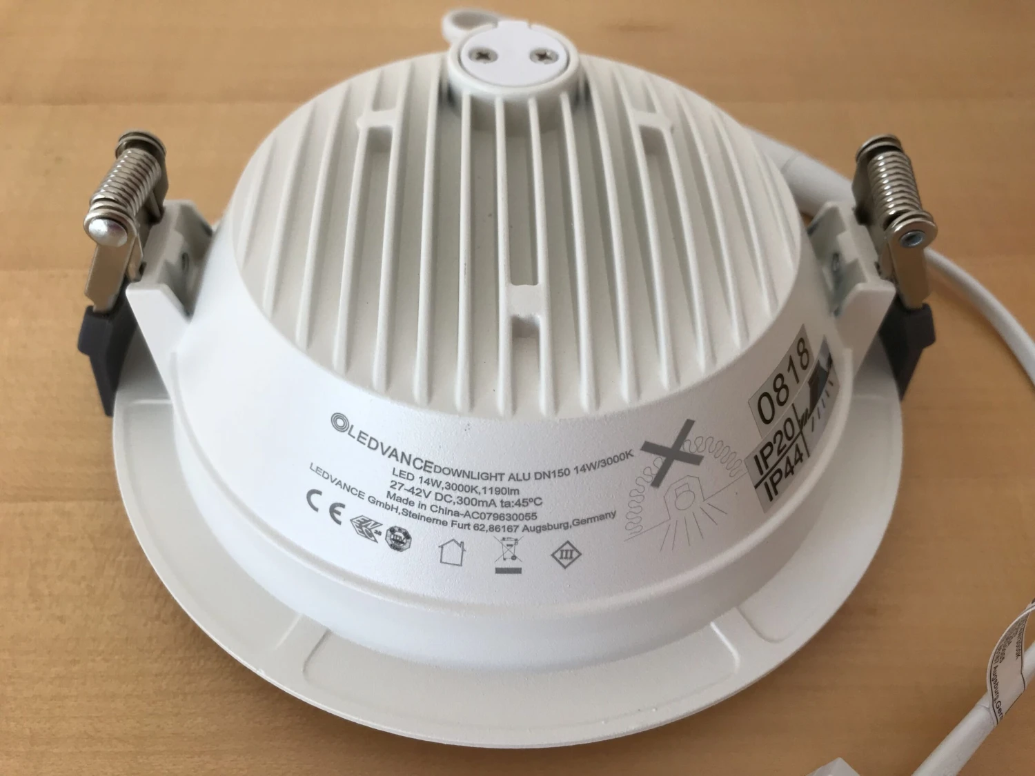 LEDVANCE Downlight 14W, Tageslicht, Nicht Dimmbar, Für Ø150mm, IP44 7 LEDVANCE Downlight 14W, Tageslicht, Nicht Dimmbar, Für Ø150mm, IP44 – Bild 5