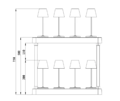 ALED 5702064000006 8-fach Multi-Ladeplatte Schwarz Für Calida Nano -Laden Für Heimbeleuchtung cc93471f6b88269bb49fc838f7a84580966a65c3