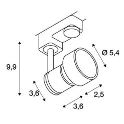 SLV 153561 PURI TRACK 3Phasen-HV-Strahler, GU10, Ohne Leuchtmittel -Laden Für Heimbeleuchtung d06bafb8620cde3fc261e6c73d10704d2b5ec8b9
