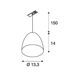 SLV 143990 PARA CONE 14 1Phasen-Pendelleuchte, GU10, Ohne Leuchtmittel -Laden Für Heimbeleuchtung d4faf669d80f4896332bd96923d912884ce52747