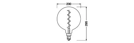 Ledvance 4058075761698 Vintage 1906® LED GLOBE 200, 320 °, 4,8 W, 822, 400 Lm, E27, Dimmbar 4 Ledvance 4058075761698 Vintage 1906® LED GLOBE 200, 320 °, 4,8 W, 822, 400 Lm, E27, Dimmbar – Bild 2