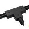 SLV 143070 T-Verbinder/ Einspeiser, Erde Links, Schwarz