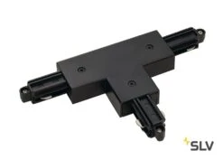 SLV 143070 T-Verbinder/ Einspeiser, Erde Links, Schwarz
