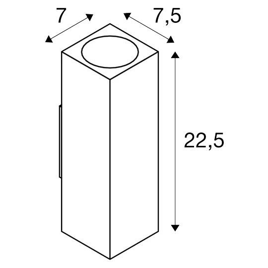 SLV 229531 THEO, Outdoor Wandleuchte, QPAR51, IP44, Eckig, Up/down, Max. 70W 4 SLV 229531 THEO, Outdoor Wandleuchte, QPAR51, IP44, Eckig, Up/down, Max. 70W – Bild 2