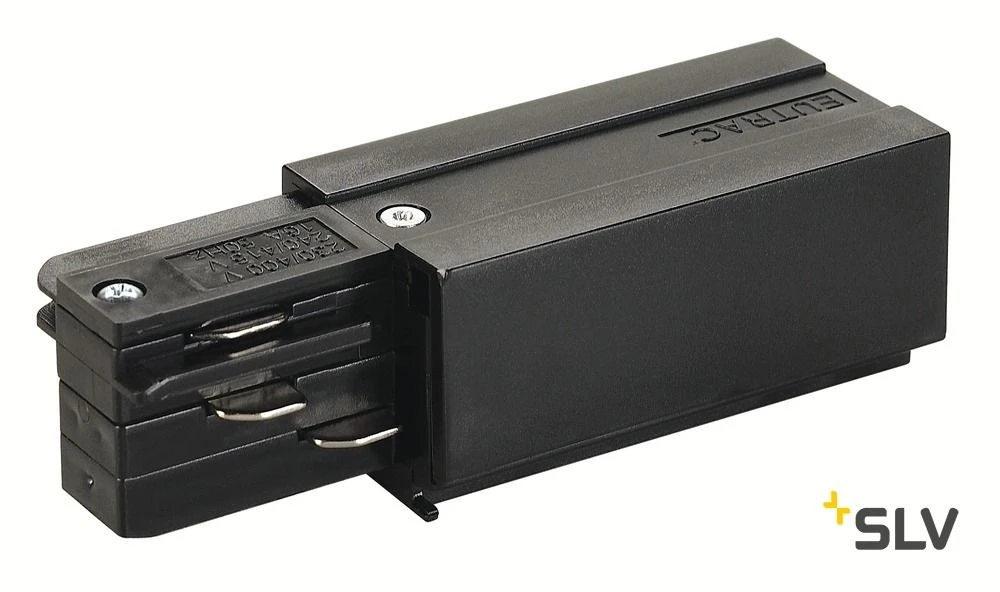 SLV145520 EUTRAC Einspeiser, Erde Rechts, Schwarz 3 SLV145520 EUTRAC Einspeiser, Erde Rechts, Schwarz