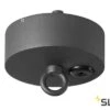 SLV 1000398 Deckenrosette Schwarz, Aluminium, IP44