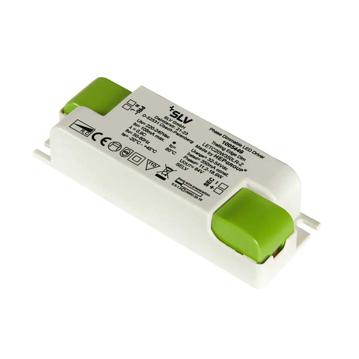 SLV 1005449 LED Treiber, 20W 350mA PHASE 3 SLV 1005449 LED Treiber, 20W 350mA PHASE