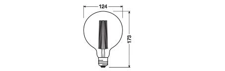 Ledvance 4058075761391 Vintage 1906® LED GLOBE 125, 320 °, 11 W, 818, 500 Lm, E27, Dimmbar 4 Ledvance 4058075761391 Vintage 1906® LED GLOBE 125, 320 °, 11 W, 818, 500 Lm, E27, Dimmbar – Bild 2