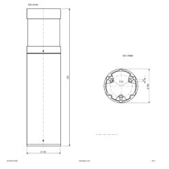 EVN WLRV63101502 LED Wegeleuchte 630mm, IP65, 10W, 3000K, 782lm 5 EVN WLRV63101502 LED Wegeleuchte 630mm, IP65, 10W, 3000K, 782lm -Laden Für Heimbeleuchtung f33a1f4deeac59f23b21ac77b338ff14b967494b