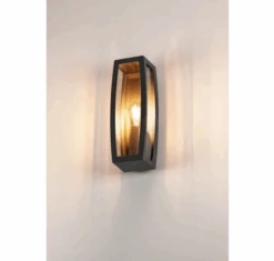 SLV 230655 MERIDIAN BOX 2, Outdoor Wandleuchte, TC-(D,H,T,Q)SE, Max. 25W, Klarer Kunststoff -Laden Für Heimbeleuchtung f3cef4794f9cd1044bff321d2186abdcf272155c
