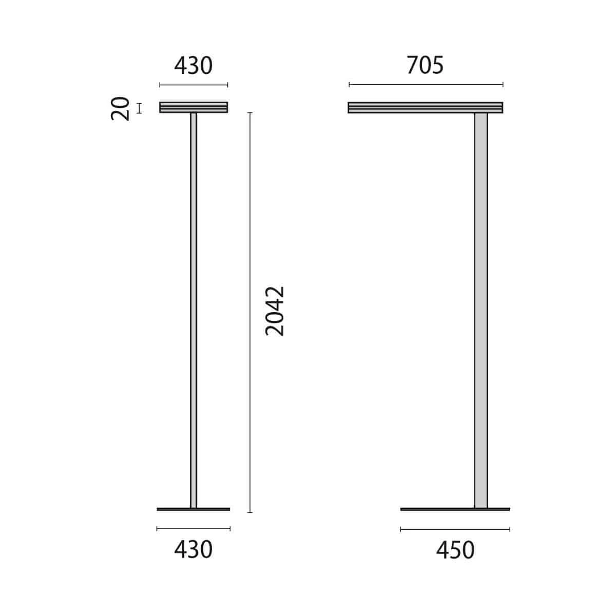 Perform.i.L. 8720761118430 Stehleuchte SL720SL L LED 114W, Mit Sensor, Silbergrau 4 Perform.i.L. 8720761118430 Stehleuchte SL720SL L LED 114W, Mit Sensor, Silbergrau – Bild 2