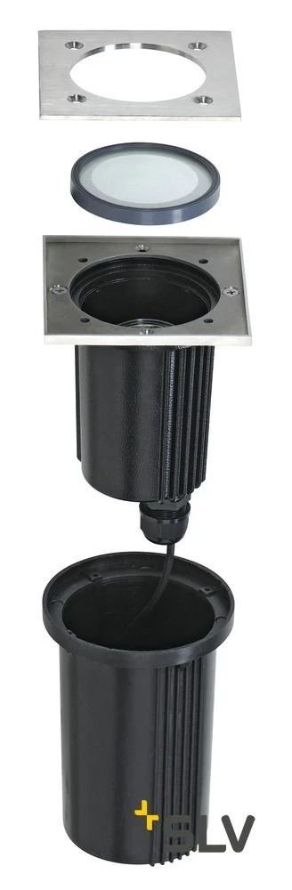 SLV 228434 Bodeneinbaustrahler DASAR EXACT 230V/GU10, Schwenkbar 4 SLV 228434 Bodeneinbaustrahler DASAR EXACT 230V/GU10, Schwenkbar – Bild 2