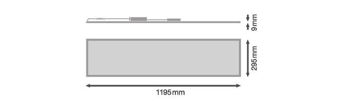 Ledvance PANEL PERFORMANCE 1200 33 W Rechteckige Einlege-Leucht 3000 K 4 Ledvance PANEL PERFORMANCE 1200 33 W Rechteckige Einlege-Leucht 3000 K – Bild 2